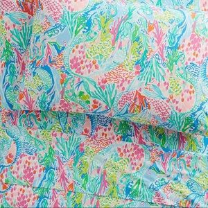 Lilly Pulitzer mermaid cove sheets set